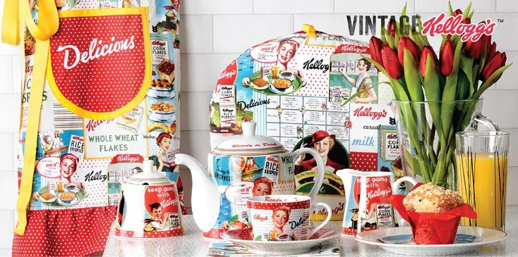 Portmeiron retro tekstil og porcelæn til køkkenet