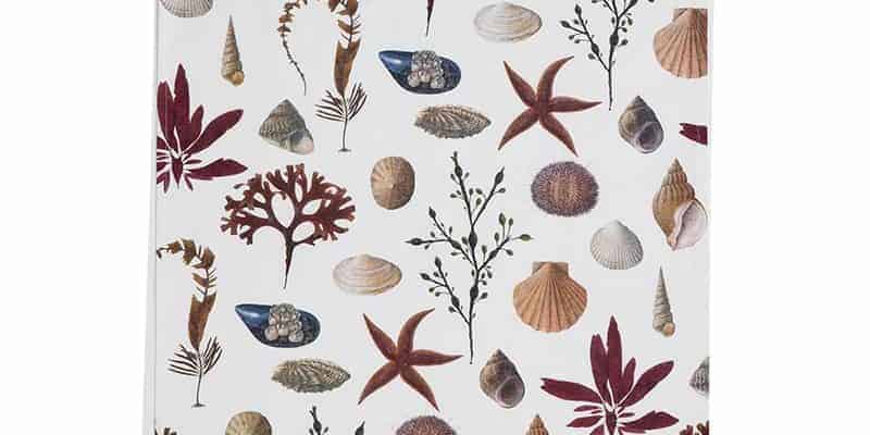 økologisk viskestykke motiv strand