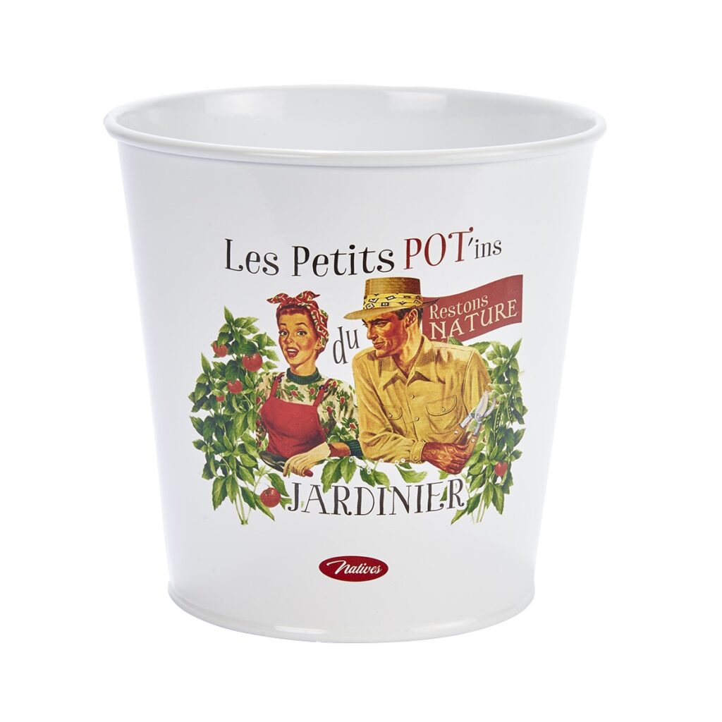 Uretpotte retro motiv fransk