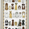 Ulster Weavers viskestykke med hunde Dogs Arrived